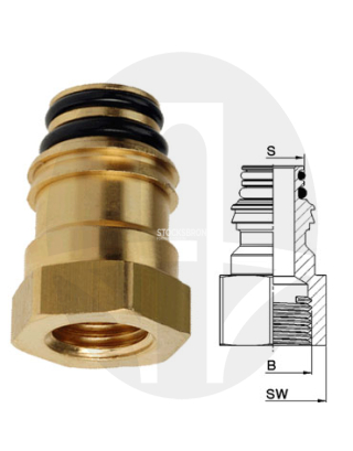 RAUFOSS 93150160 Adapter 1/4" G - Regular